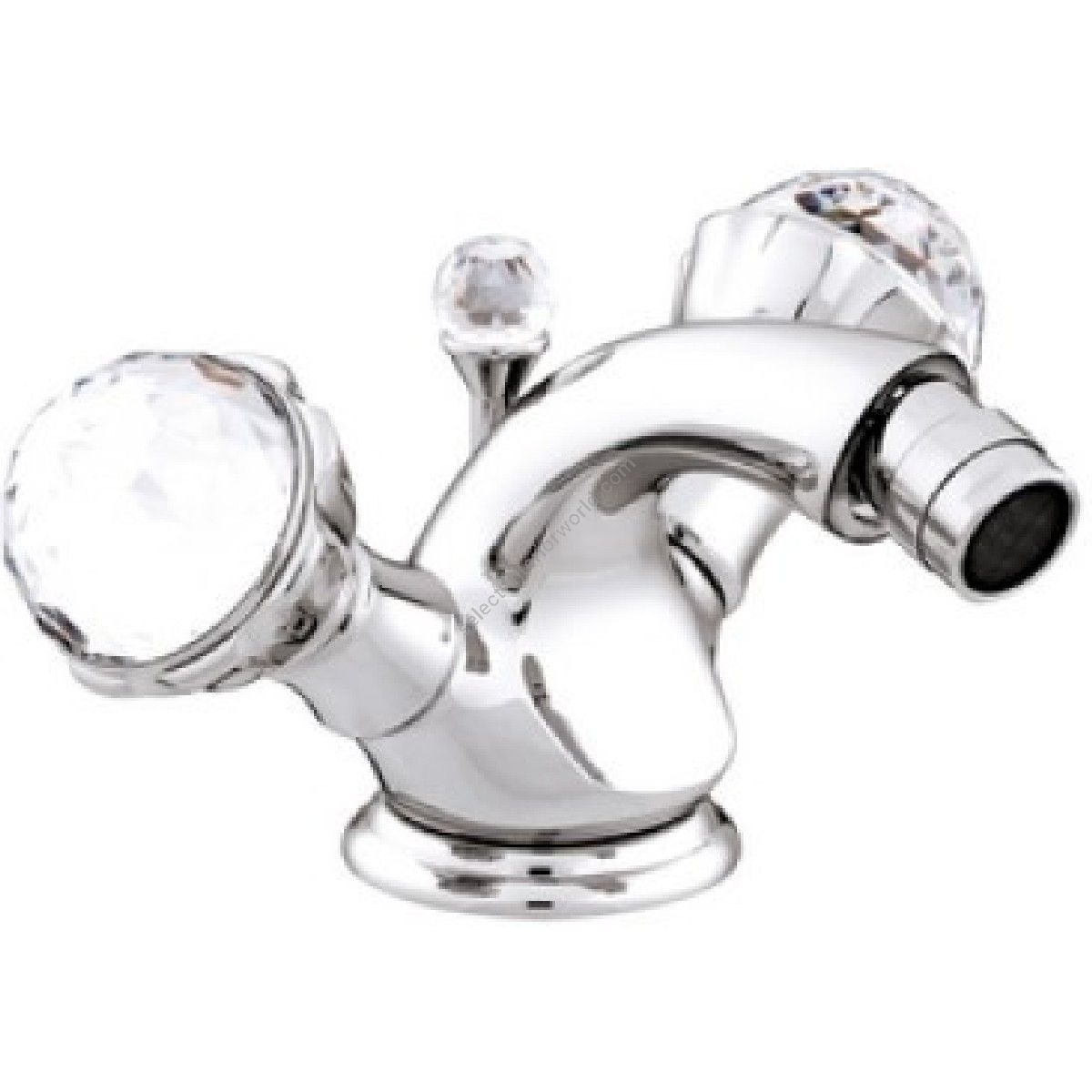 Bronces Mestre / Bidet-Armaturen / Bidet-Einlochbatterie mit Swarovski-Kristall 036225.000.50