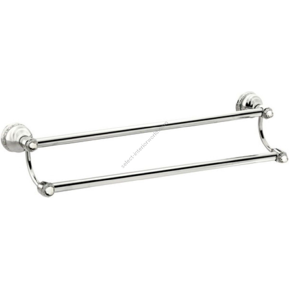 Bronces Mestre / Handtuch-Halter / Doppelter Handtuchhalter 600mm mit Swarovski-Kristall 041079.S00.50