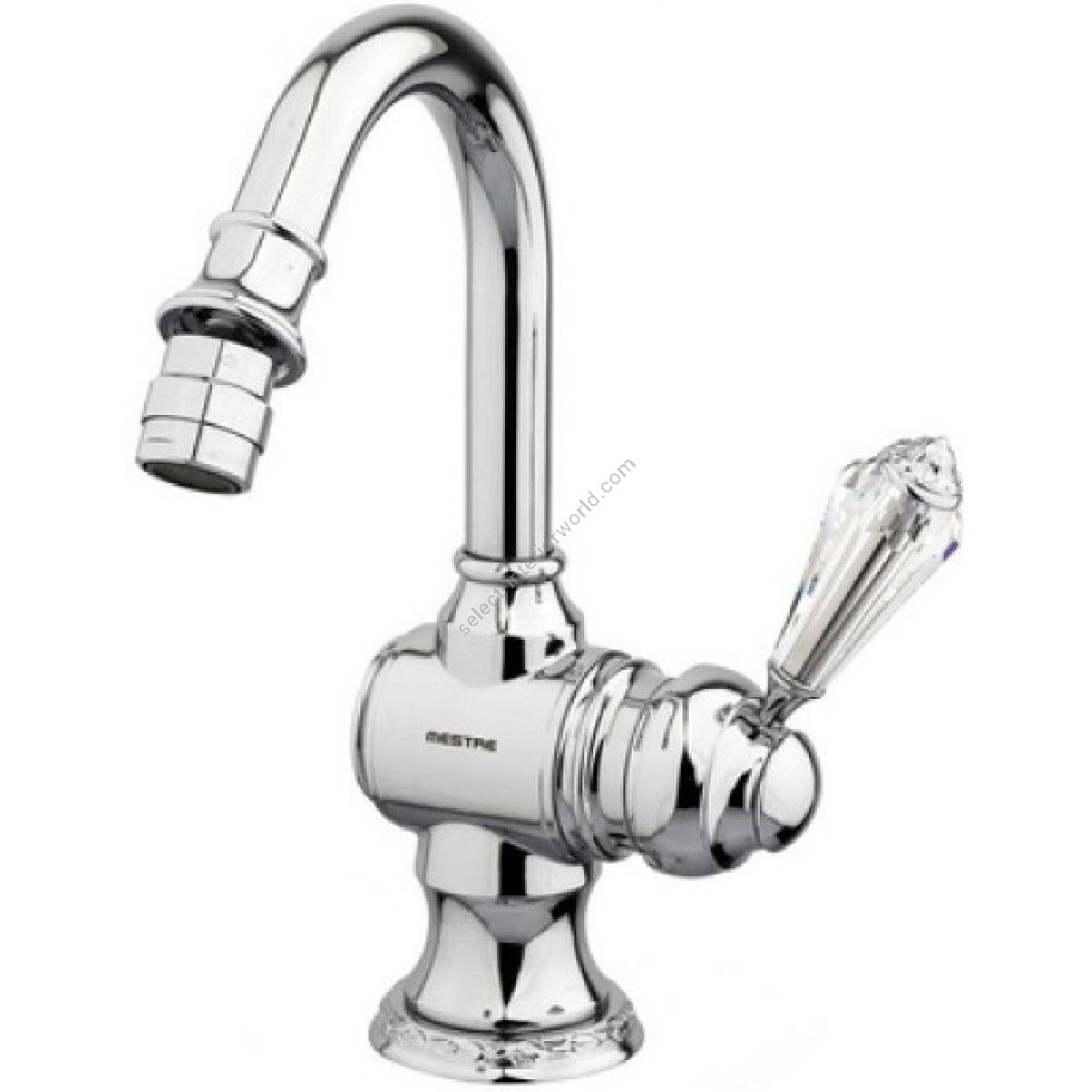 Bronces Mestre / Bidet-Armaturen / Bidet-Monolever mit Swarovski-Kristall 058223.F00.50