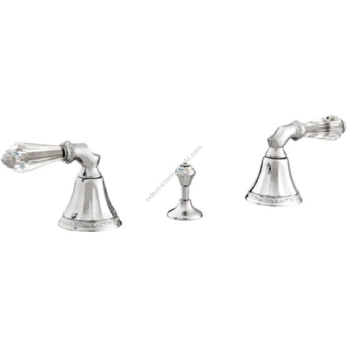 Bronces Mestre / Bidet-Armaturen / Drei-Loch-Bidet-Set mit Swarovski-Kristall 058622.F00.50