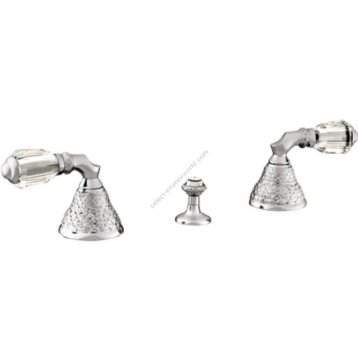 Bronces Mestre / Bidet-Armaturen / Drei-Loch-Bidet-Set mit Swarovski-Kristall 059622.A00.50