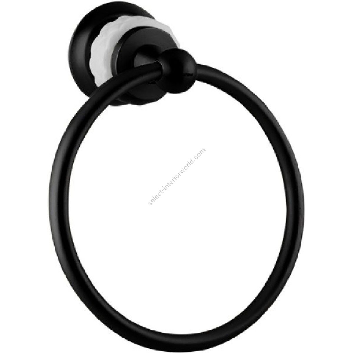 Bronces Mestre / Handtuch-Halter / Handtuchring 160mm mit weißem Porzellan 065573.000.84