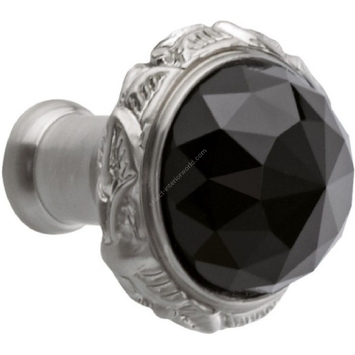 Bronces Mestre / Furniture Handles / Clasica 27mm with Swarovski black crystal 0Z5743.BN0.62