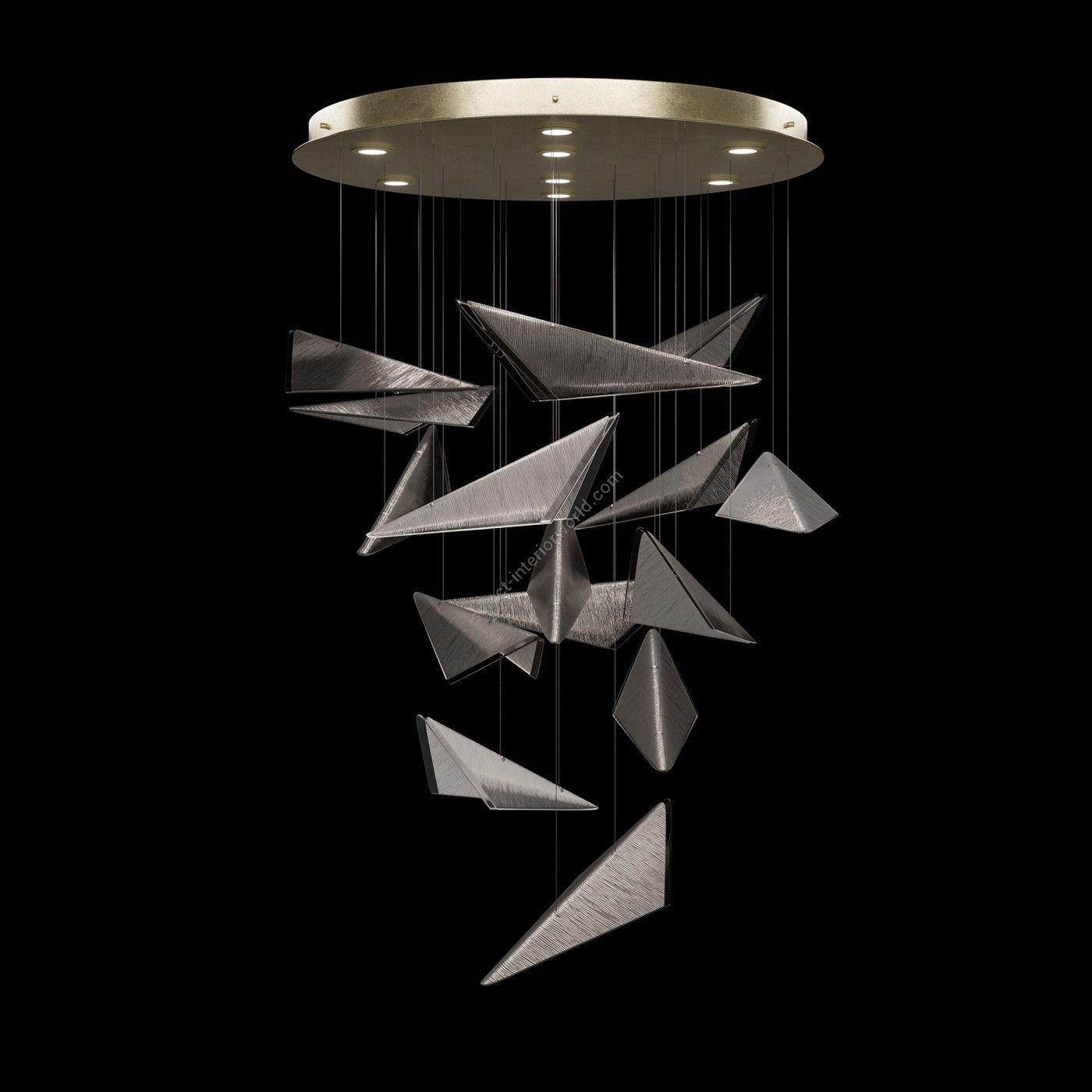 Fine Art Handcrafted Lighting / Pendants & Suspension Lights / Volo 36″W Round Pendant