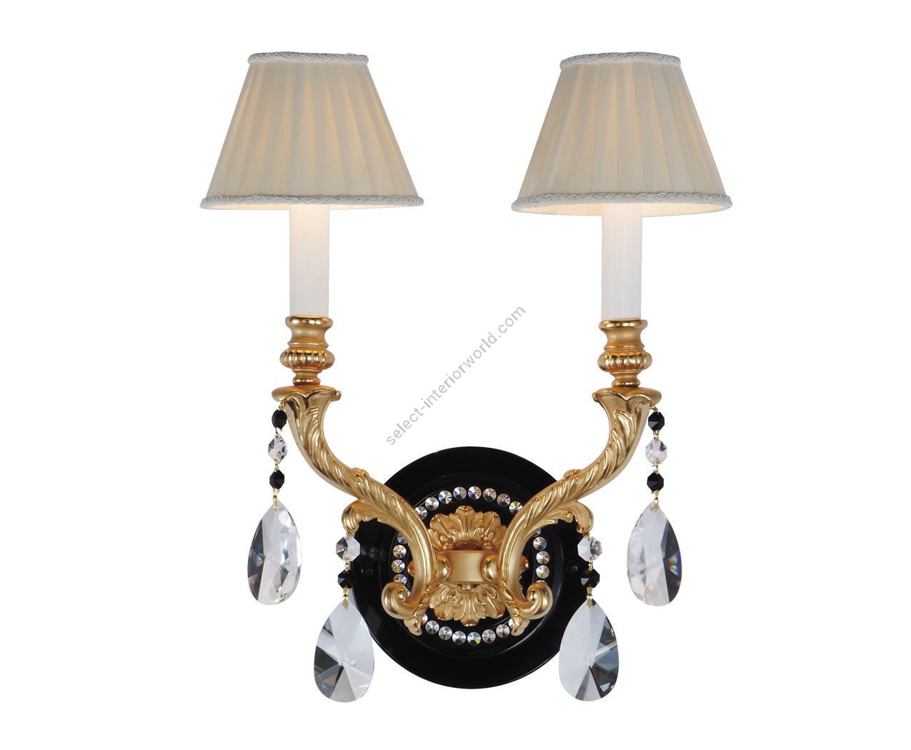 Mariner / Wandleuchten / Bronzeguss / Swarovski Elements 19838