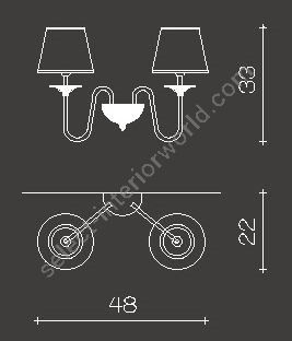 Il Paralume Marina / Wandleuchten / 1460/A2