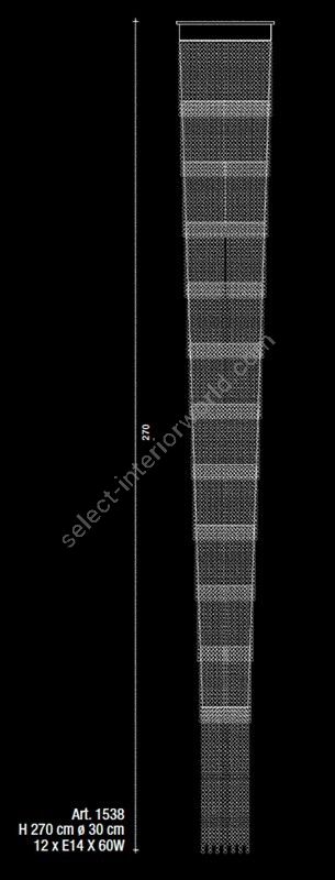 Il Paralume Marina / Kaskadenbeleuchtung / 1538