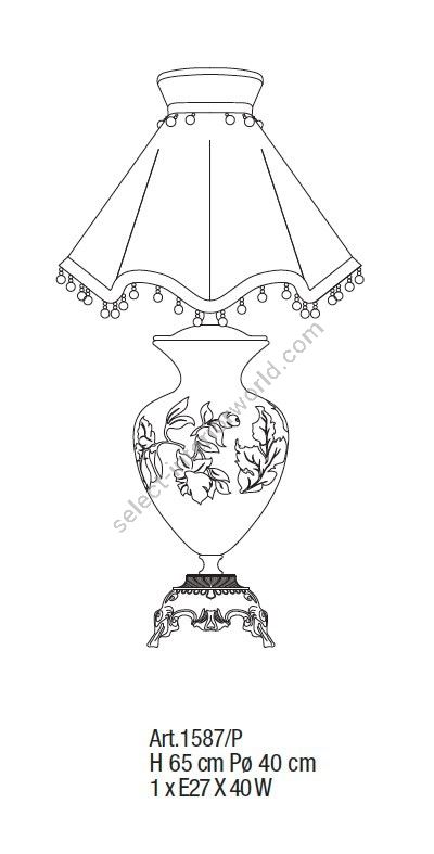 Il Paralume Marina / Tischlampe / 1587/P