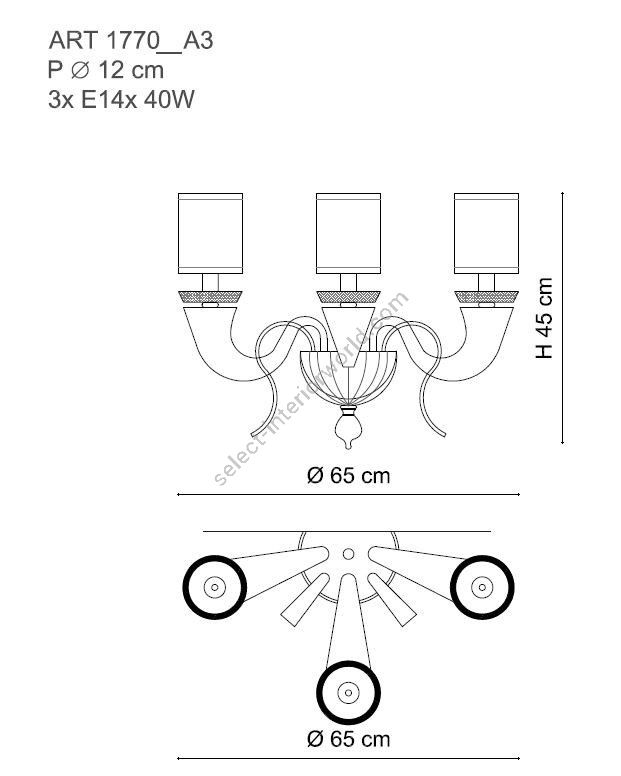 Il Paralume Marina / LED-Wandleuchten / IL-1770/A3