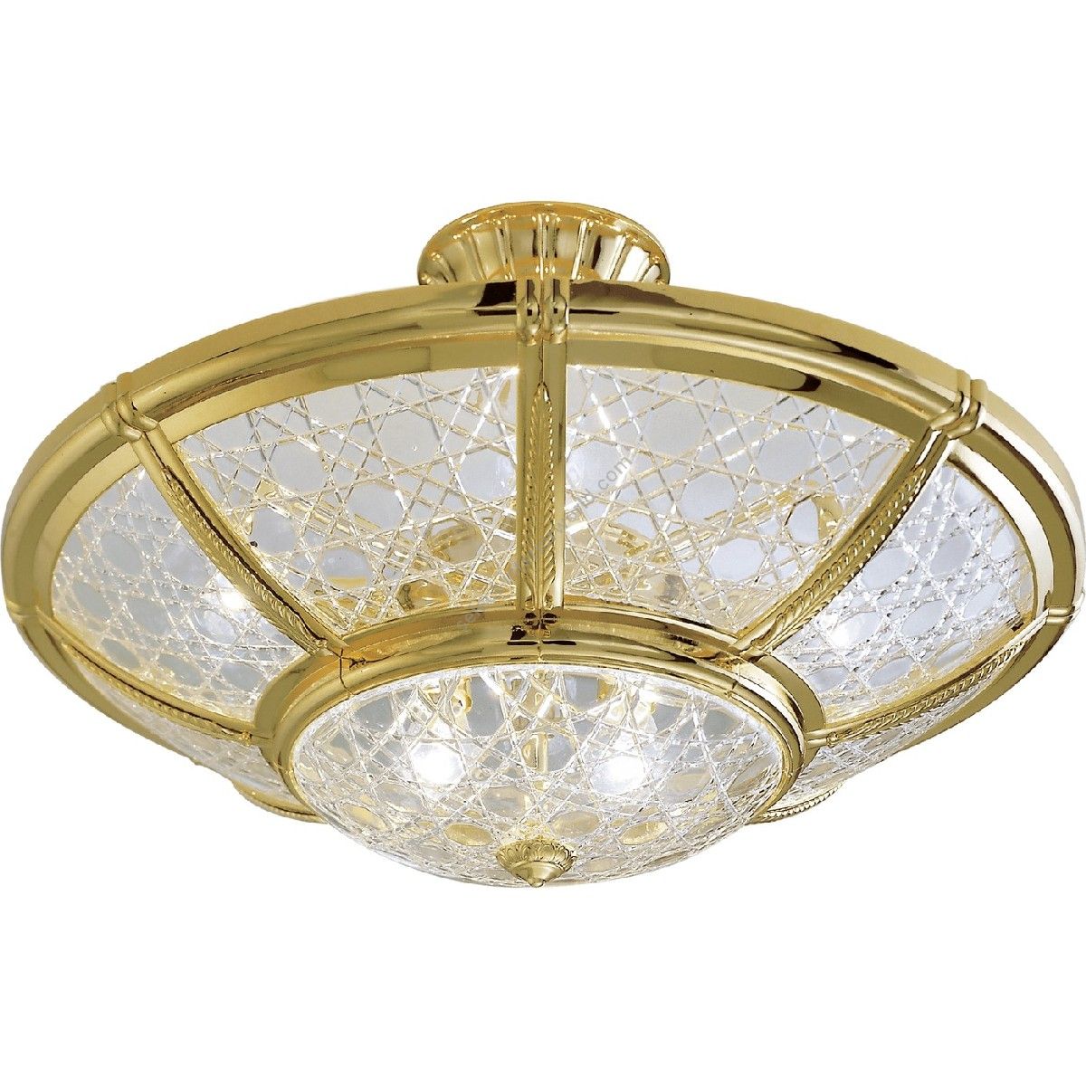 Possoni / Gold plated ceiling light / C Crystal Glass - Giotto 18986SF-C
