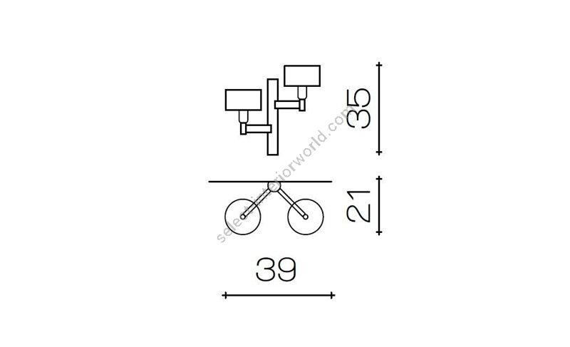 Il Paralume Marina / Wandleuchten / IL-2127/A2/NL