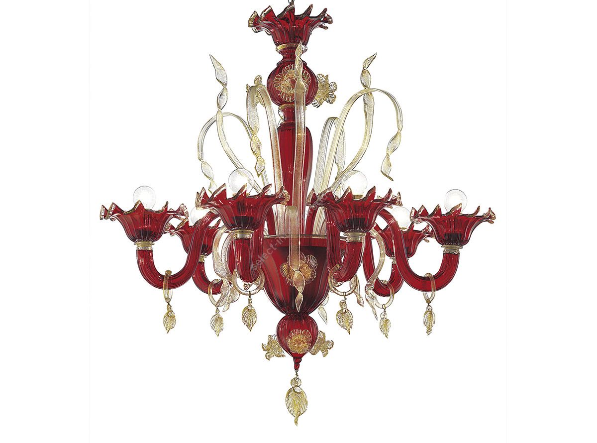 Glass & Glass Murano / Kronleuchter / Traditional Venetian chandeliers tvc2203