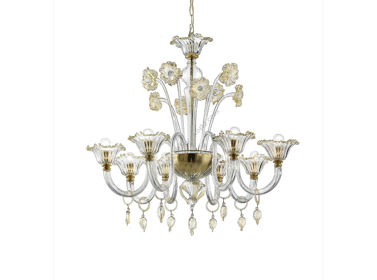Glass & Glass Murano / Kronleuchter / Traditional Venetian chandeliers TVC2209