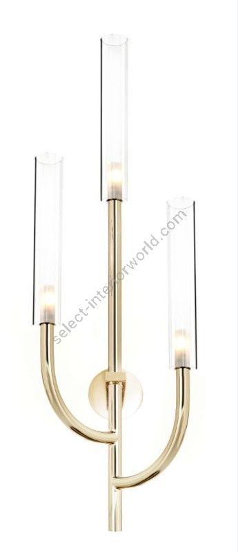 Il Paralume Marina / Wandleuchten / Weiches Goldfinish mit Pyrex-Gläsern 2219/A3