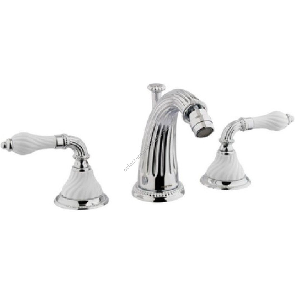 Bronces Mestre / Bidet-Armaturen / Dreiloch-Bidet-Set mit gedrehtem Porzellan 233521.SL00.50