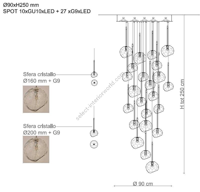 Il Paralume Marina / Chandeliers > Contemporary / 2336D90
