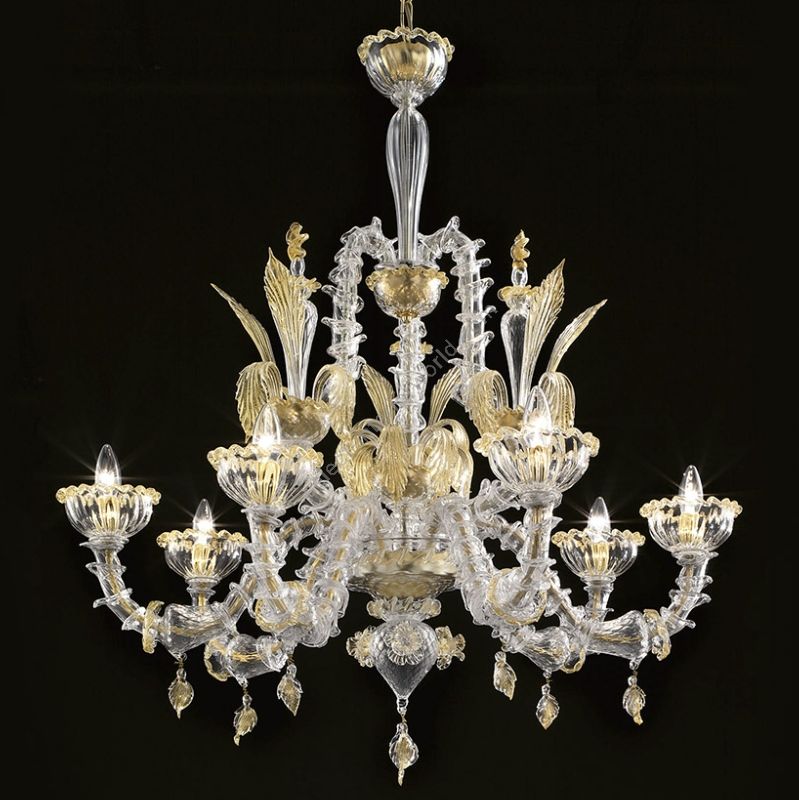 Glass & Glass Murano / Kronleuchter / Traditional Venetian chandeliers TVC2779