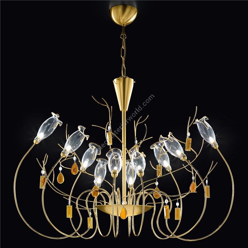 Patrizia Volpato / Kronleuchter / Bon Ton 24 Karat Gold 390-S