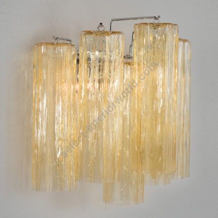 Patrizia Volpato / Wall Sconces / Glace Handcrafted Murano Glass 24 Karat Gold