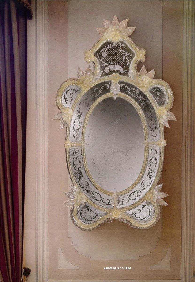 Italian Luxury Lighting / Wall Mirrors / Vintage Venetian Murano Glass 440S