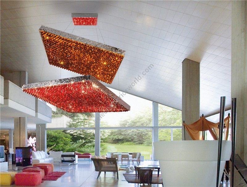 Patrizia Volpato / Kronleuchter / Magma Handcrafted Amethyst Crystal 24 Karat Gold