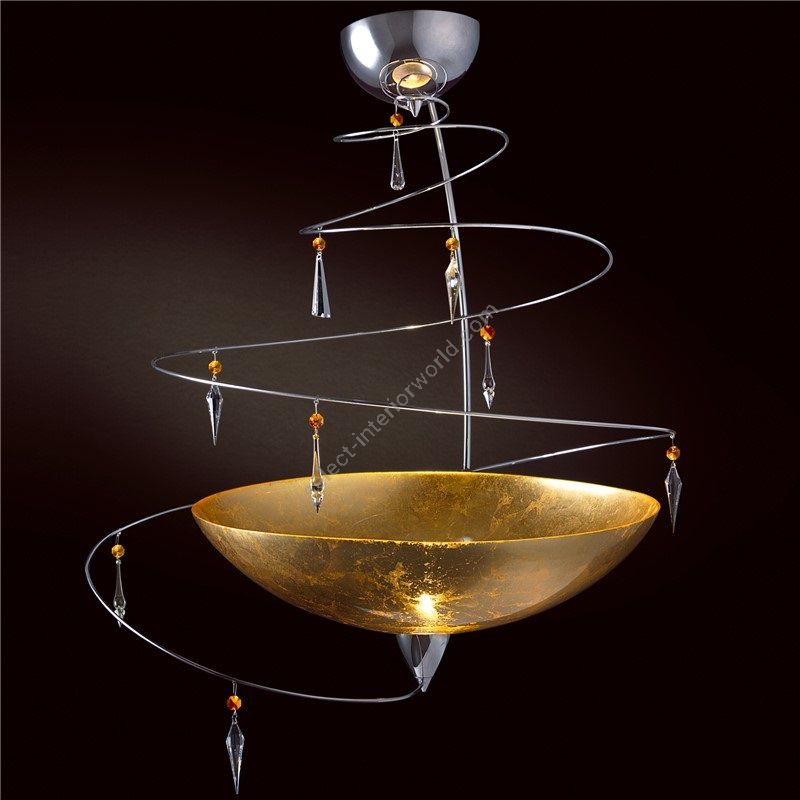 Patrizia Volpato / Kronleuchter / Vertigo Swarovski Crystal 24 Karat Gold