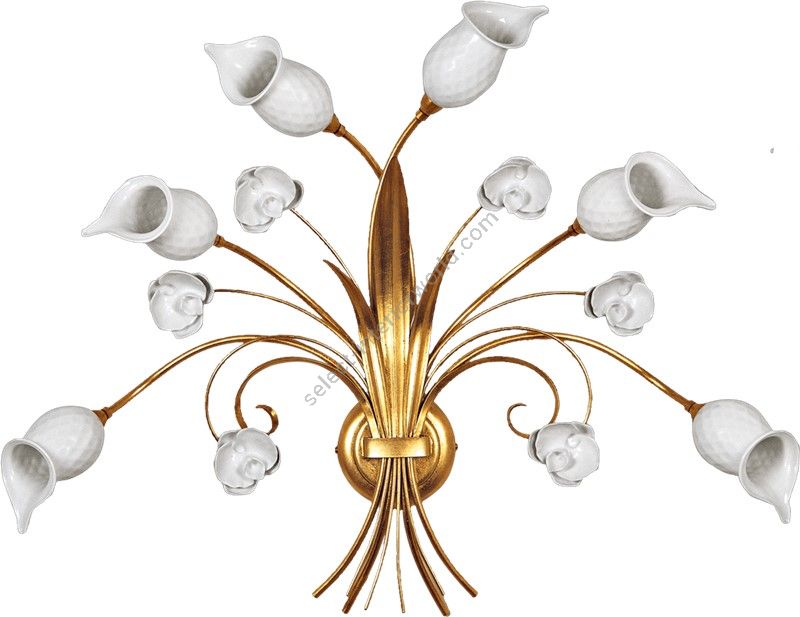 Le Porcellane / Wandleuchten / Orchidea 5323/6