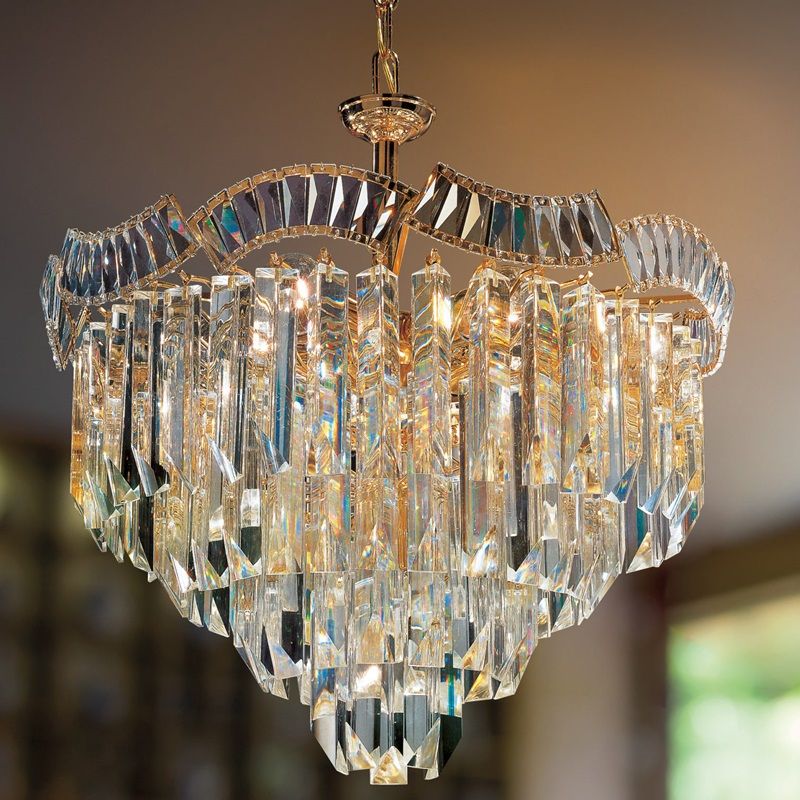 Patrizia Volpato / Kronleuchter / Cristalli Murano Glass 24 Karat Gold