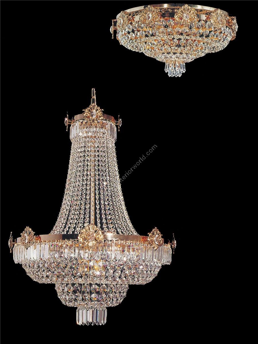 Italian Luxury Lighting / Chandeliers / Empire Crystal 30 Lights 6190 110
