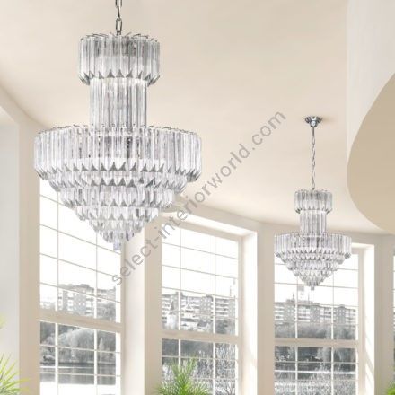 Patrizia Volpato / Kronleuchter / Cristalli Murano Glass 24 Karat Gold 7060-65