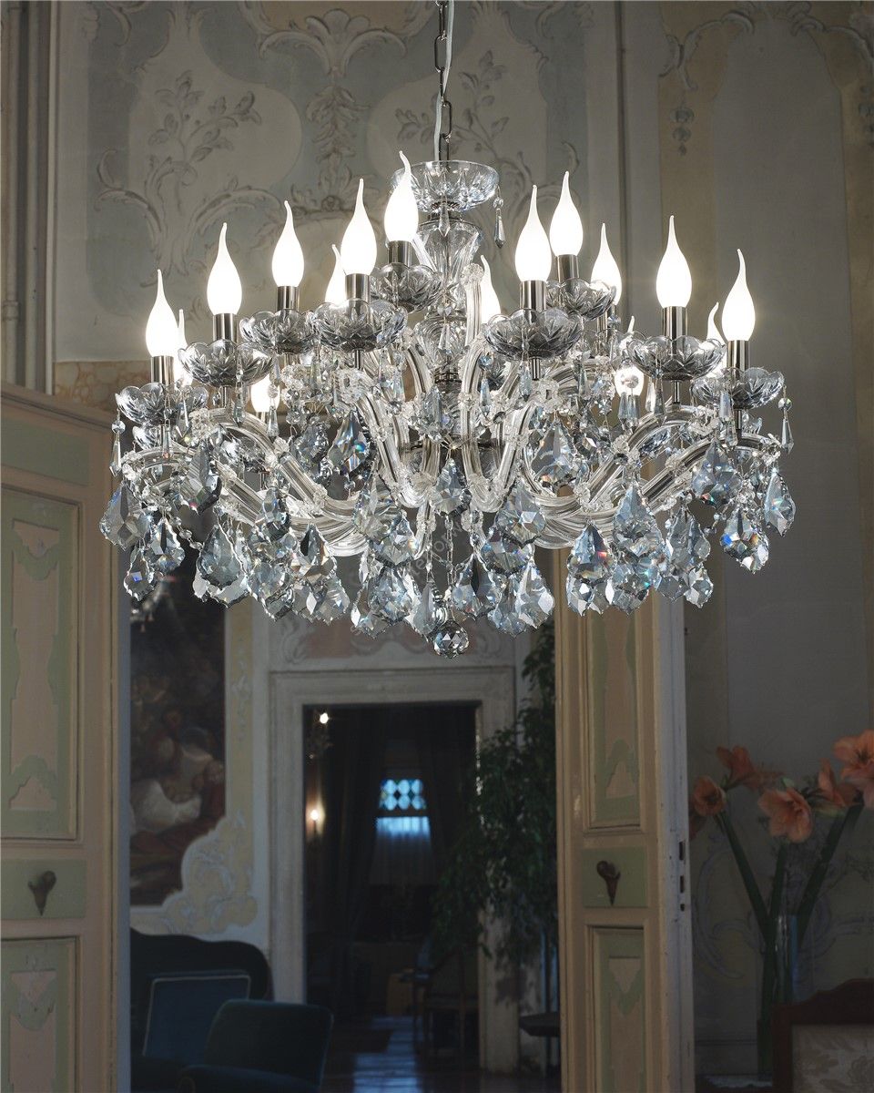 Italian Luxury Lighting / Chandeliers / Maria Theresa18 Lights 7103 018 Fume