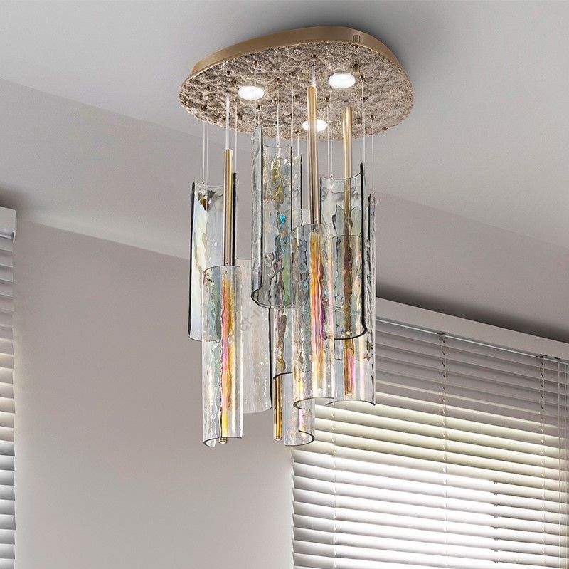 Patrizia Volpato / Kronleuchter / Iride Handcrafted Murano Glass