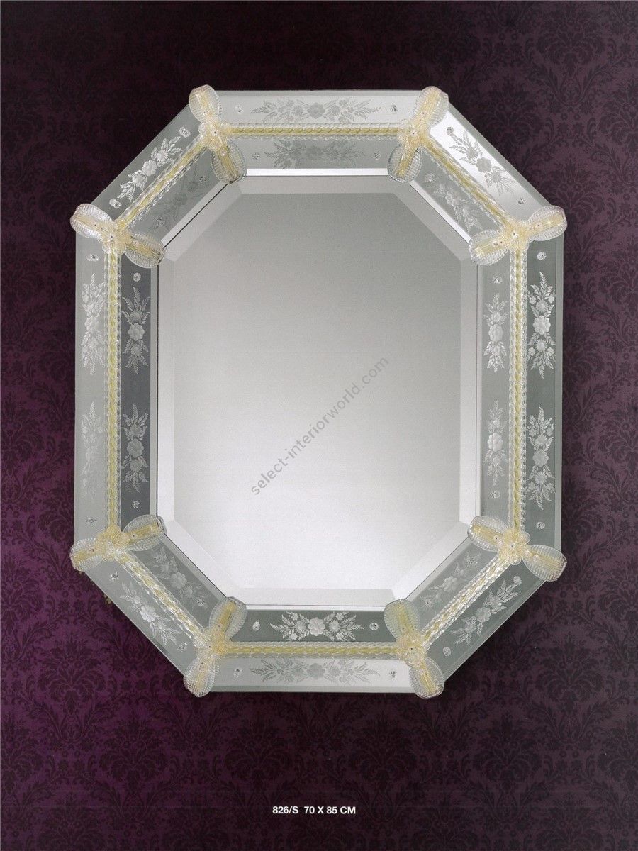Italian Luxury Lighting / Wall Mirrors / Venetian Style Murano Glass 826S