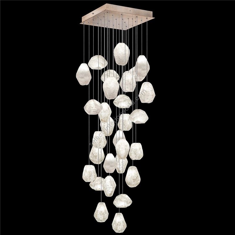 Natural Inspirations 30" Quadratische Pendelleuchte 853540 von Fine Art Handcrafted Lighting
