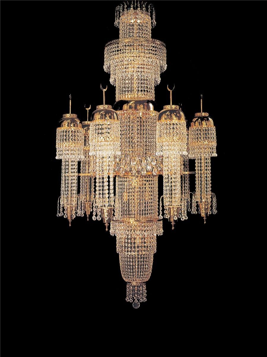 Italian Luxury Lighting / Chandeliers / Empire Large Crystal 76 Lights 8910 200