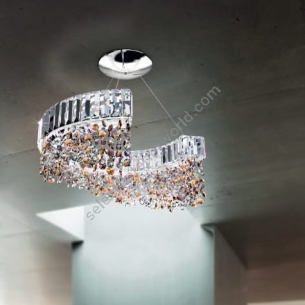 Patrizia Volpato / Chandeliers / Diadema Handcrafted Swarovski Crystal 24 Karat Gold PV-9260-S