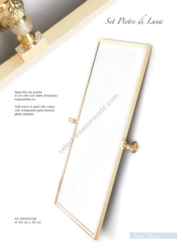 Il Paralume Marina / Wandspiegel / BA233/wall/ORO24K