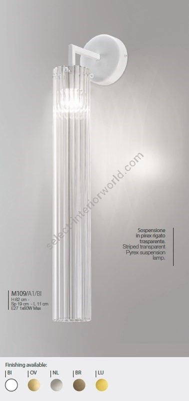 Il Paralume Marina / LED-Wandleuchten / M109/A1/BI