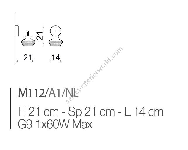 Il Paralume Marina / Wandleuchten / IL-M112/A1