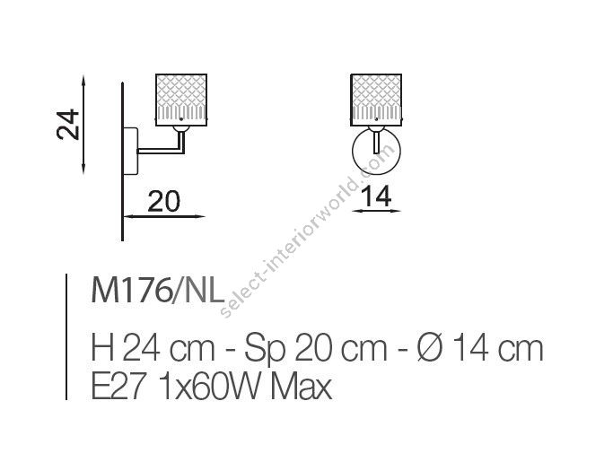 Il Paralume Marina / Wandleuchten / IL-M176