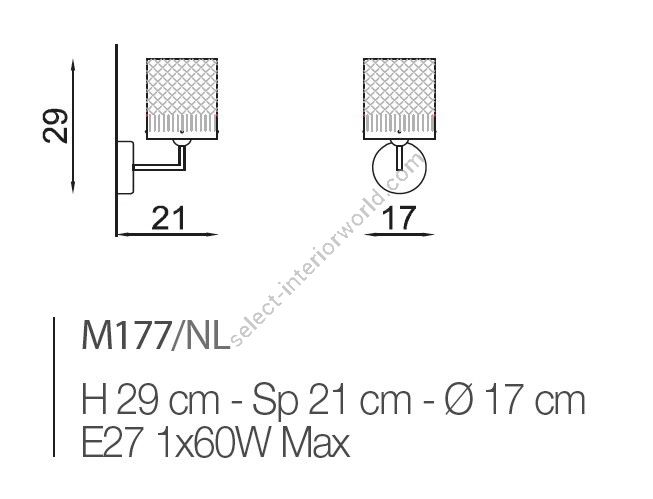 Il Paralume Marina / Wandleuchten / IL-M177