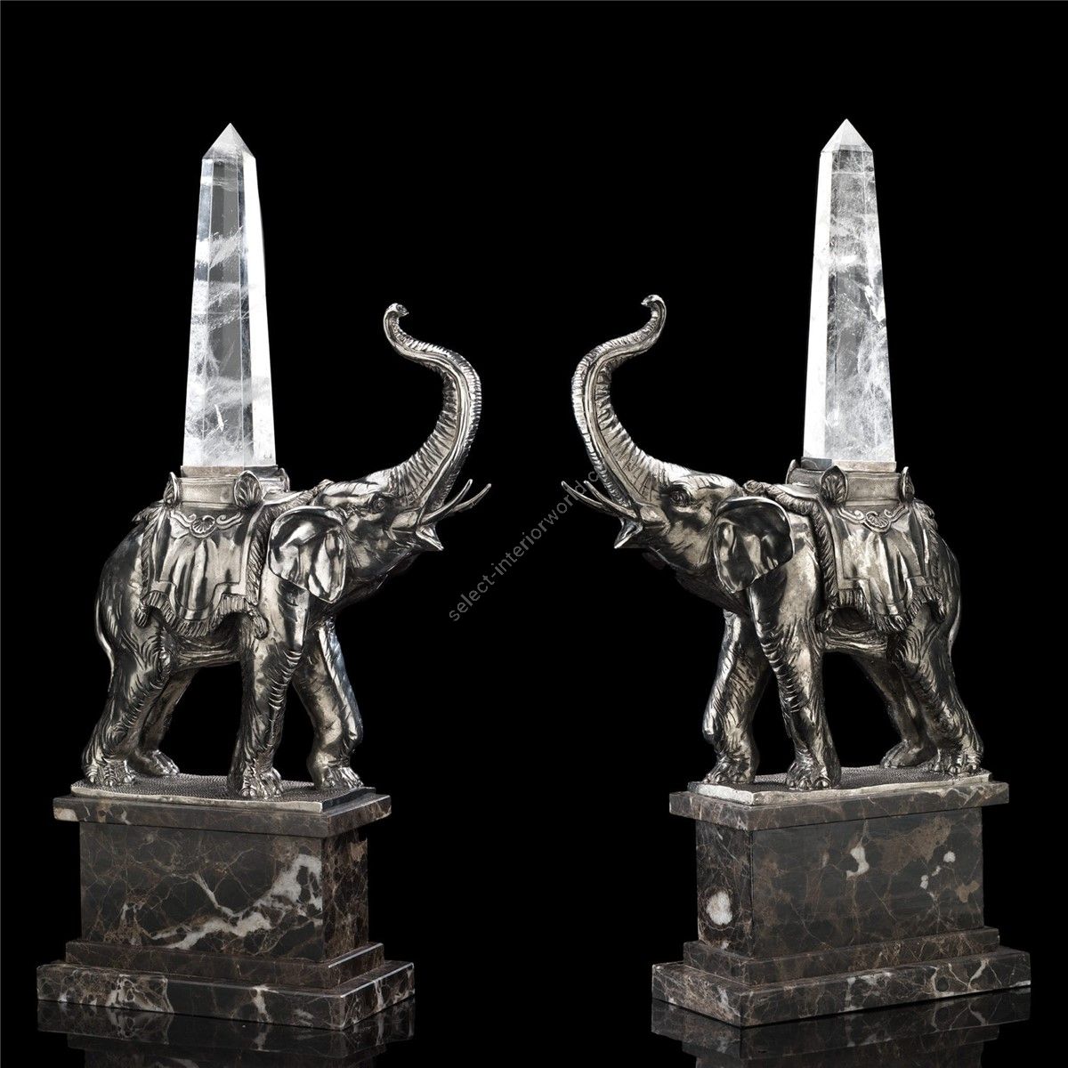 Badari / Tierskulpturen / Elefant Glaciette V1-1200-R2-EM