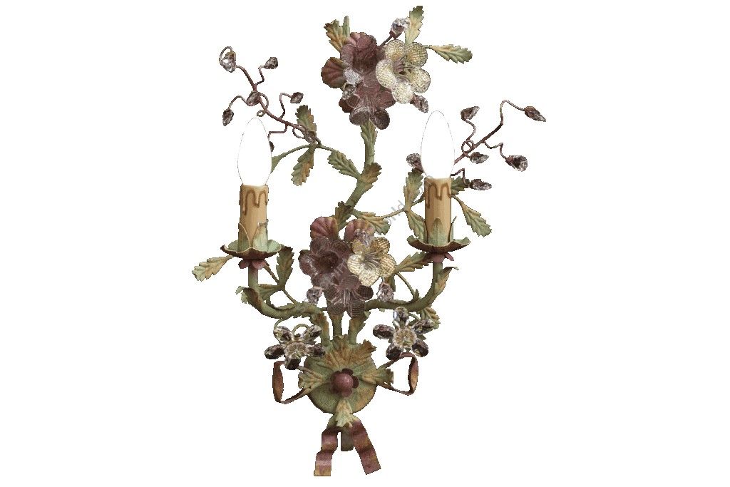 Mechini / Wall Lights / Bohemian Crystal and Murano Glass A241/2