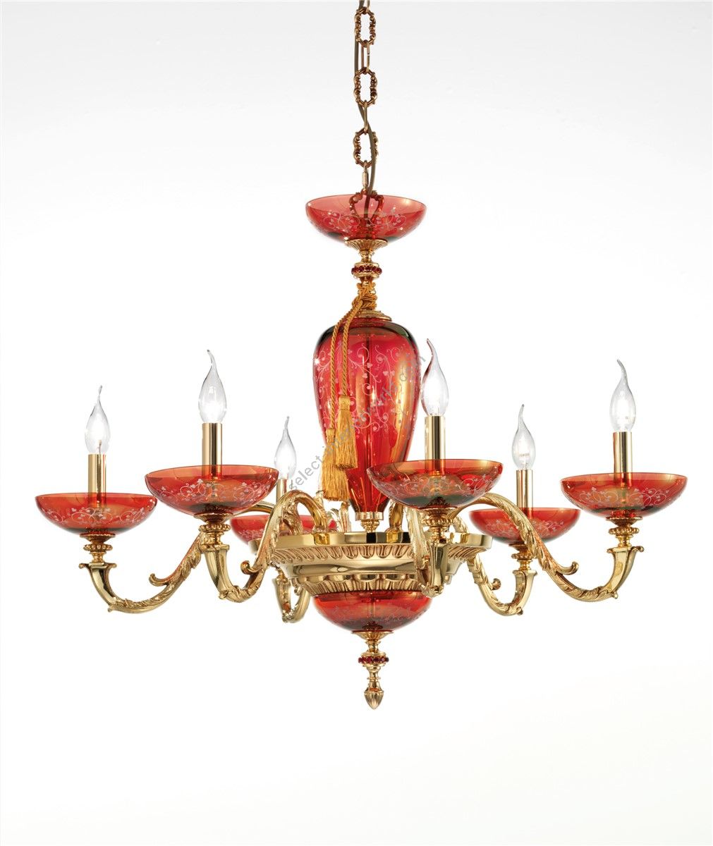 Euroluce Lampadari / Chandeliers / Aida L6 Rubino