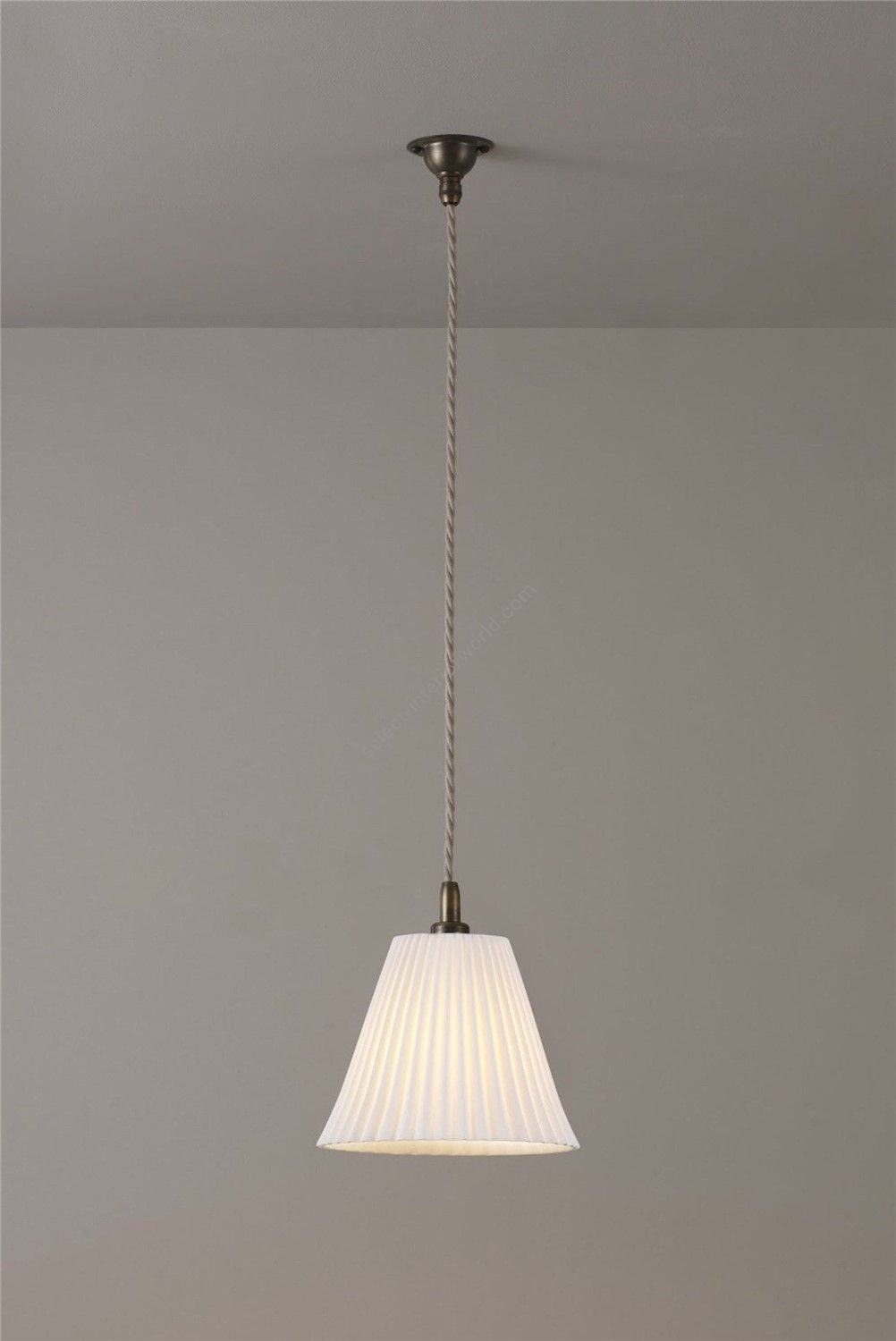 Original BTC / Pendants & Suspension Lights / Antique Brass Pleat Large