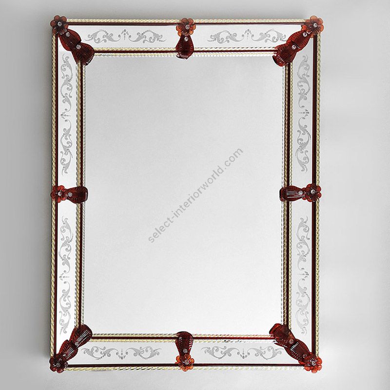 Glass & Glass Murano / Murano Wandspiegel / ART. MIR 170