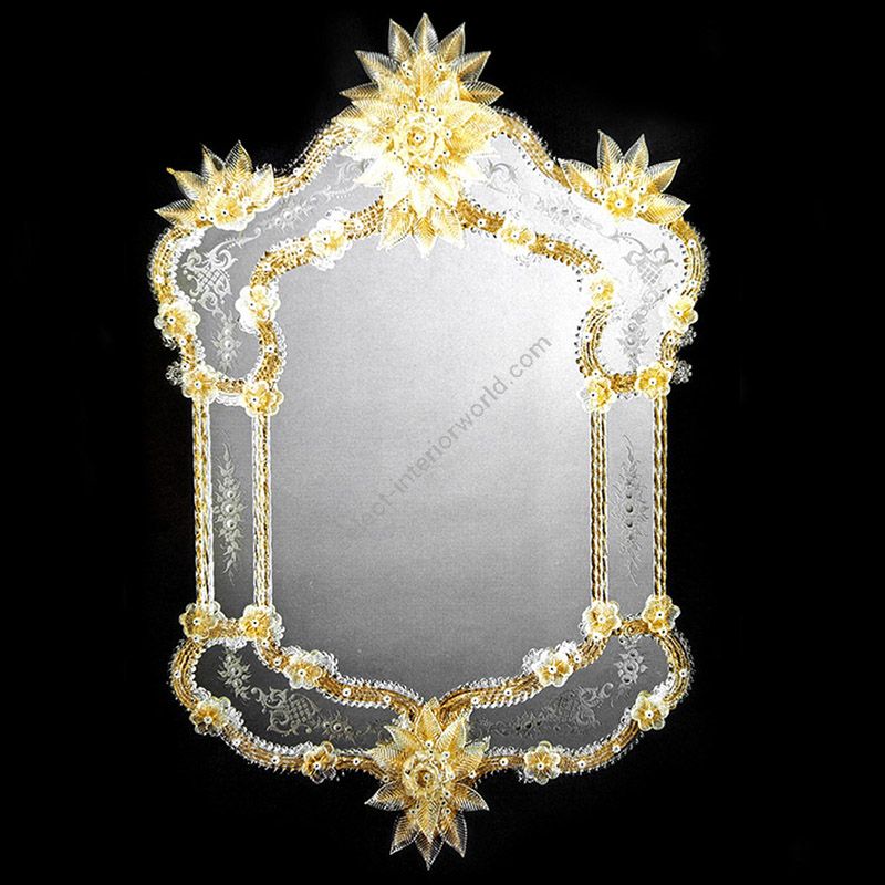 Glass & Glass Murano / Wandspiegel / ART. MIR 490