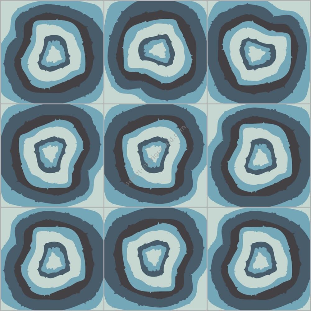 Bisazza / Cementiles / Brazilian Agata Blu