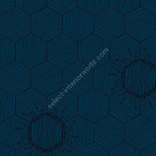 Bisazza / Wood - Decorations / Floral Denim