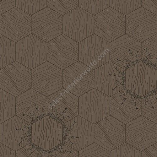 Bisazza / Wood - Decorations / Floral Marron Glacé